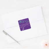 Hikkende bergen Universe whiskers Welkom thuis Vierkante Sticker (Envelop)