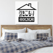 Hikomori 引 こ り Japanse recluse Canvas Afdruk (Insitu (Slaapkamer))