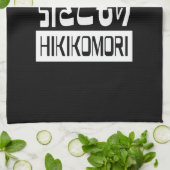 Hikomori 引 こ り Japanse recluse Theedoek (Gevouwen)