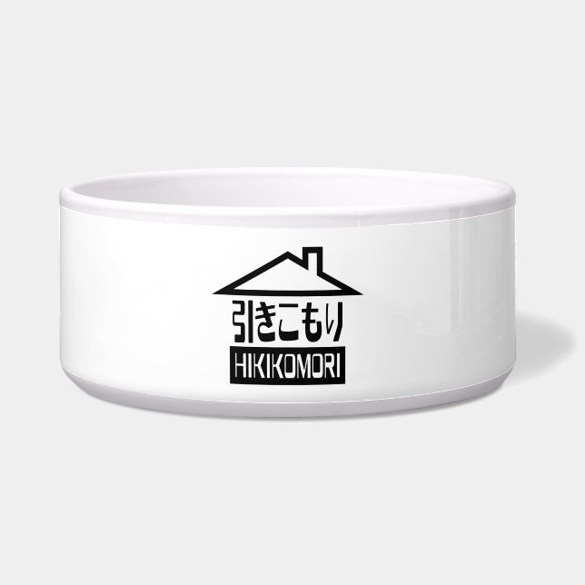 Hikomori 引 こ り Japanse recluse Voerbakje (Voorkant)