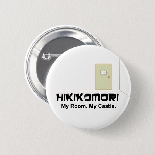 Hikomori Button English ver. (Voorkant /achterkant)