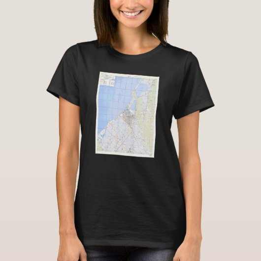  Hikone Japan Map (1945) T-shirt (Voorkant)