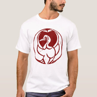 Hikosaburo Yakusha Mon - Tsura Crane Kabuki Mon T-shirt