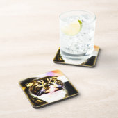 Hilarieuze foto van een grappige kat. Bestel nu Bier Onderzetter (Rechterzijde)