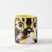 Hilarieuze foto van een grappige kat. Bestel nu Mok (Midden)