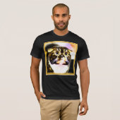 Hilarieuze foto van een grappige kat. Bestel nu T-shirt (Voorkant volledig)