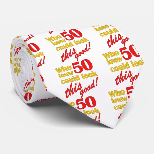 Hilarious 50th Birthday Gifts Stropdas (Opgerold)