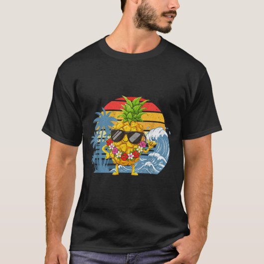 Hilarious Aloha Hawaiian Pineapple Sign Hawaii Sha T-shirt (Voorkant)