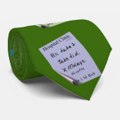 Hilarious apotheker schrijft necktie voor mannen stropdas (Opgerold)