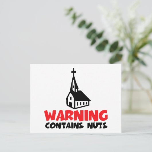 Hilarious atheist briefkaart (Staand voorkant)