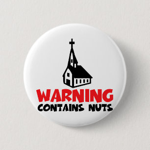 Hilarious atheist ronde button 5,7 cm
