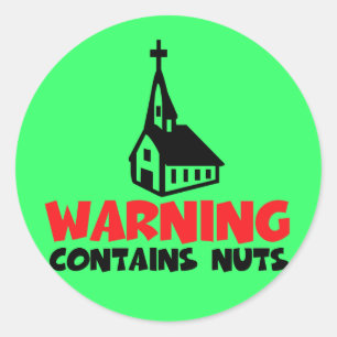 Hilarious atheist ronde sticker