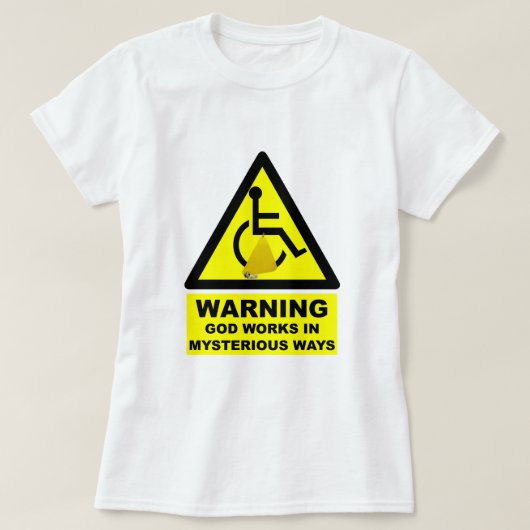 Hilarious atheist t-shirt (Design voorkant)
