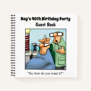 Hilarious Birthday Party Guestbook Notitieboek