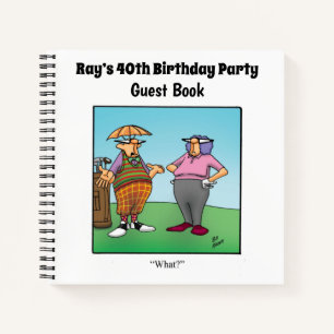 Hilarious Birthday Party Guestbook Notitieboek
