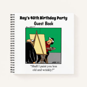 Hilarious Birthday Party Guestbook Notitieboek