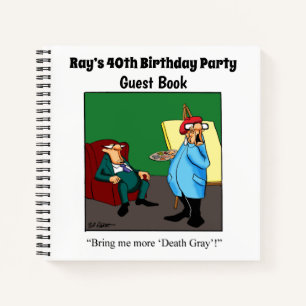 Hilarious Birthday Party Guestbook Notitieboek