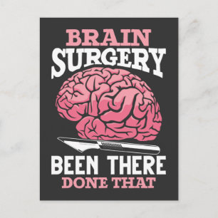 Hilarious Brain Surgery Doctor Gezegde Briefkaart