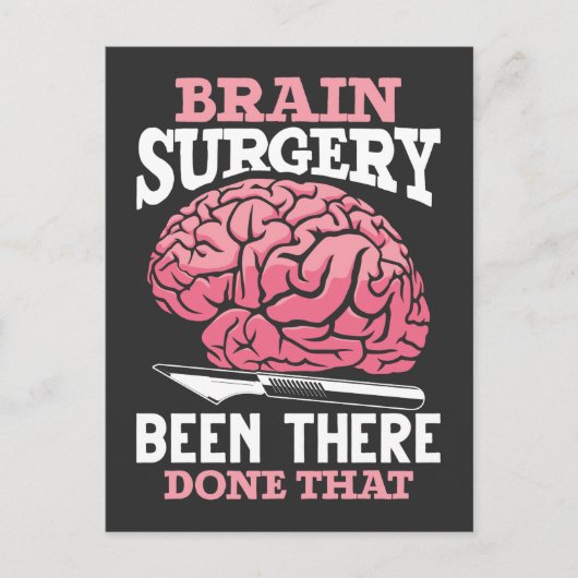 Hilarious Brain Surgery Doctor Gezegde Briefkaart (Voorkant)