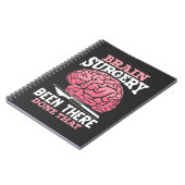 Hilarious Brain Surgery Doctor Gezegde Notitieboek (Linkerzijde)