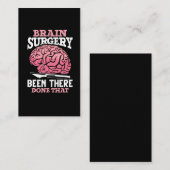 Hilarious Brain Surgery Doctor Gezegde Visitekaartje (Voorkant / Achterkant)
