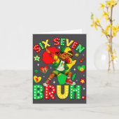 Hilarious Bruh History Dabbing 67 African American Kaart (Gele Bloem)