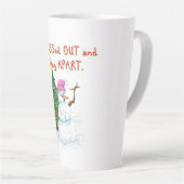 Hilarious cartoon latte mok (Rechterhoek)