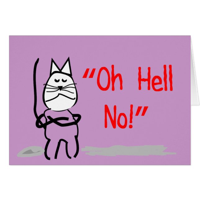 Hilarious Cat Art Cards en Gifts-Cat Lovers (Voorkant Horizontaal)