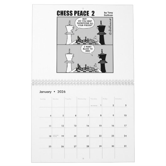 Hilarious Chess Peace 2022-kalender Kalender (Jan 2026)