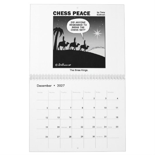 Hilarious Chess Peace 2022-kalender Kalender (Dec 2027)
