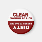 Hilarious Clean en Dirty Dishwasher Magnet (Voorkant)