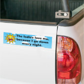 Hilarious Crude Cartoon Sun Bumpersticker (Op Truck)