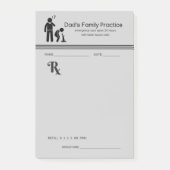 Hilarious Dad's Family Practice Prescription Pad Post-it® Notes (Voorkant)