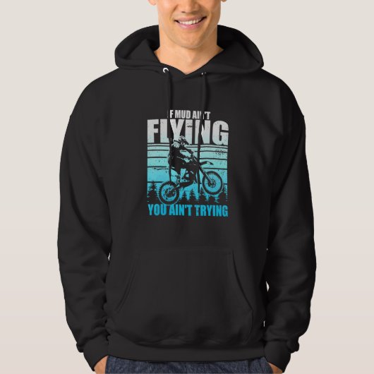 Hilarious Driving Mudly Muddie Mucking Enthusia Hoodie (Voorkant)