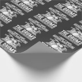 Hilarious Drumming Musician Percussion Drum Player Cadeaupapier (Hoek)