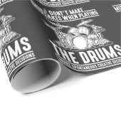 Hilarious Drumming Musician Percussion Drum Player Cadeaupapier (Rol Hoek)