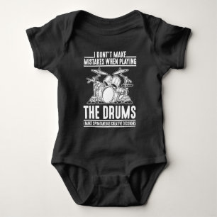 Hilarious Drumming Musician Percussion Drum Player Romper