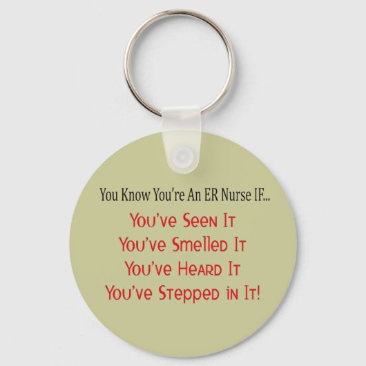Hilarious ER Nurse Gifts Sleutelhanger (Voorkant)