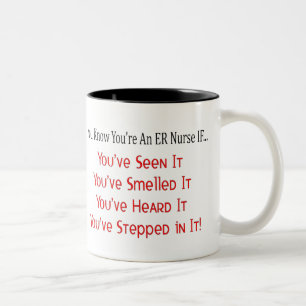 Hilarious ER Nurse Gifts Tweekleurige Koffiemok