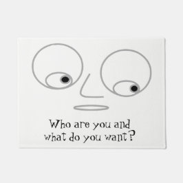 Hilarious Face Design Rude Doormat Deurmat