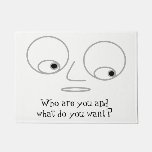 Hilarious Face Design Rude Doormat Deurmat (Voorkant)