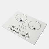 Hilarious Face Design Rude Doormat Deurmat (Schuin)