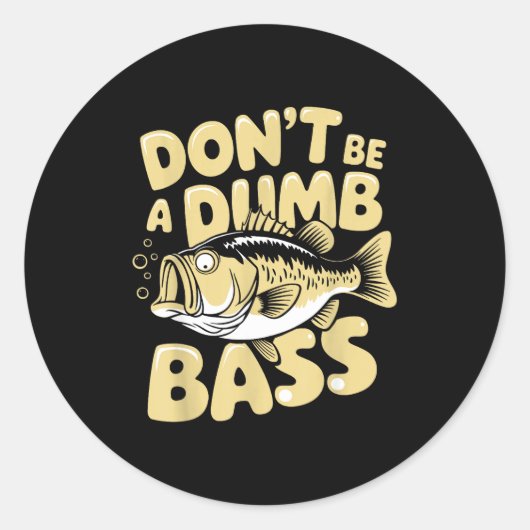 Hilarious Fisherman &amp; Angler Humor Apparel Uni Ronde Sticker (Voorkant)