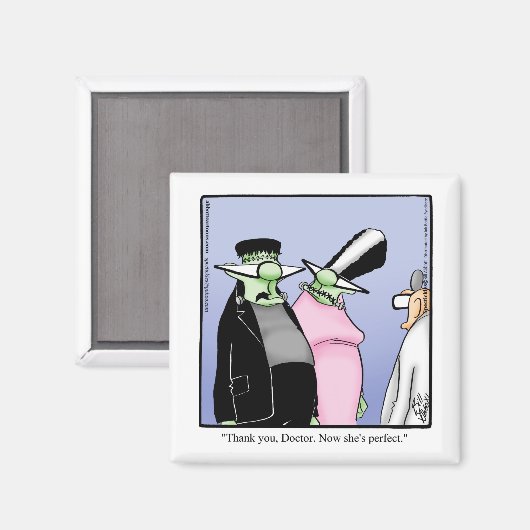 Hilarious Frankenstein Monster Humor Magnet (Voorkant / Achterkant)