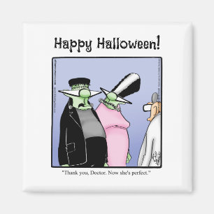 Hilarious Frankenstein Monster Humor Magnet