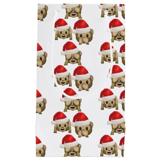 Hilarious Fun Monkey Emoji - Monkey cartoon design Klein Cadeauzakje (Voorkant)