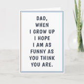 Hilarious Funny Dad Jokes Birthday Vaderdag Kaart (Voorkant)