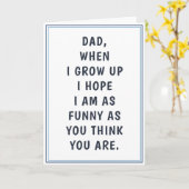 Hilarious Funny Dad Jokes Birthday Vaderdag Kaart (Gele Bloem)