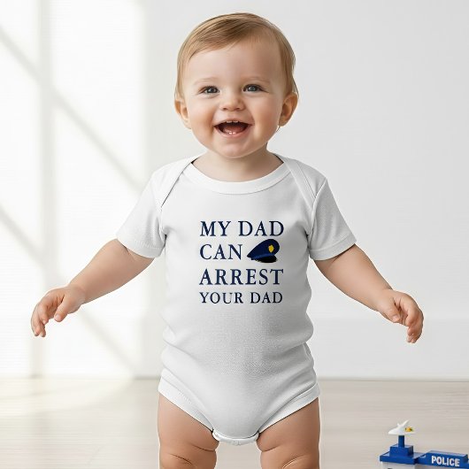 Hilarious Funny Police Officer Baby Joke Romper