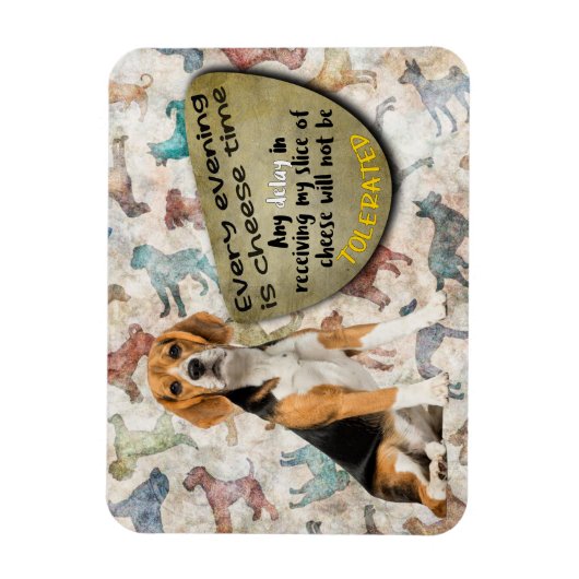 Hilarious gedachte uit je Beagle Magneet (Verticaal)